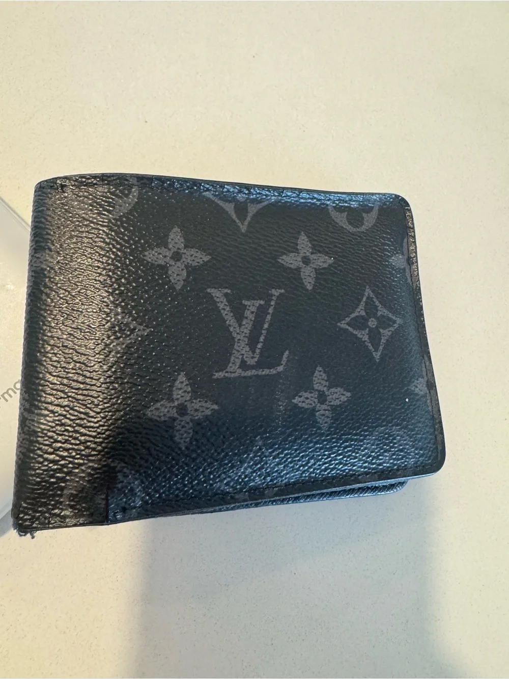 Louis Vuitton Monogram Eclipse Canvas Bi-Fold Wallet - Black & Gray